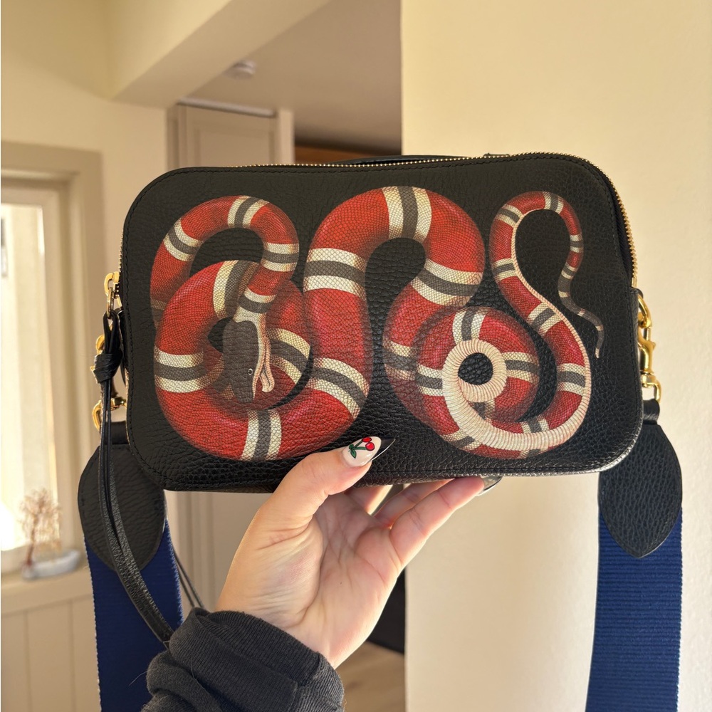 Gucci King snake Leather Bag